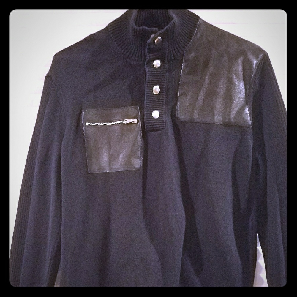 Inc mens black sweater